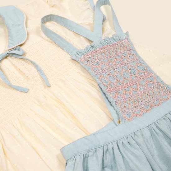 APOLINA HANNE PiNNI SET (Sky Blue)※2~9y - SEN_TO_SENCE