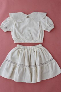 <img class='new_mark_img1' src='https://img.shop-pro.jp/img/new/icons14.gif' style='border:none;display:inline;margin:0px;padding:0px;width:auto;' />Bonjour diary Crop shirt& SKIRT SET  ※ 4y~8y
