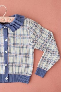 <img class='new_mark_img1' src='https://img.shop-pro.jp/img/new/icons14.gif' style='border:none;display:inline;margin:0px;padding:0px;width:auto;' />Bonjour diary organic
cotton Cardigan Check  ( blue )  4y~12y