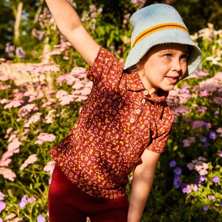 MISHA & PUFF Short Sleeve Polo (Cedar Country Walk) - SEN_TO_SENCE