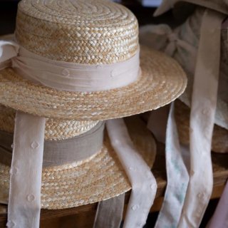 <img class='new_mark_img1' src='https://img.shop-pro.jp/img/new/icons14.gif' style='border:none;display:inline;margin:0px;padding:0px;width:auto;' />Classic straw Hat from Germany (creme dot)