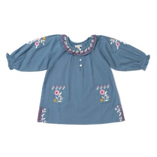 <img class='new_mark_img1' src='https://img.shop-pro.jp/img/new/icons14.gif' style='border:none;display:inline;margin:0px;padding:0px;width:auto;' />SHIFT dress BLUE  (hand embroidary  ) from USA 
