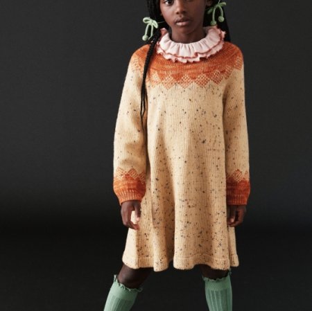 MISHA & PUFF Pinecone Dress _ Camel Confetti - SEN_TO_SENCE