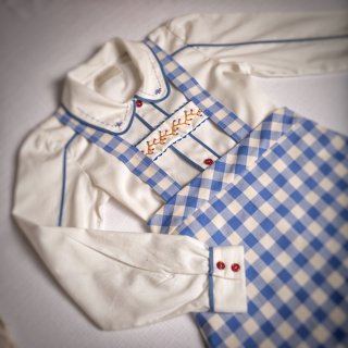 <img class='new_mark_img1' src='https://img.shop-pro.jp/img/new/icons14.gif' style='border:none;display:inline;margin:0px;padding:0px;width:auto;' />NIT SHIRT with trim collar FROM SPAIN 