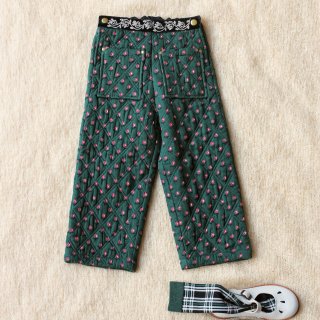 <img class='new_mark_img1' src='https://img.shop-pro.jp/img/new/icons14.gif' style='border:none;display:inline;margin:0px;padding:0px;width:auto;' />Bonjour diary QUILTED  PANTS  Provencal  Print_ pique fabric