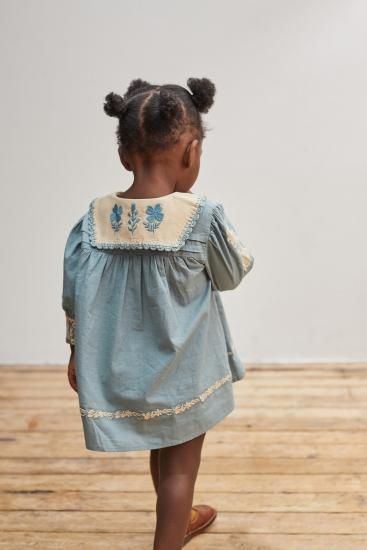 APOLINA 　BETTE Dress bluebell 1-2y APOLINA BETTE Dress _bluebell ※1y~ - SEN_TO_SENCE