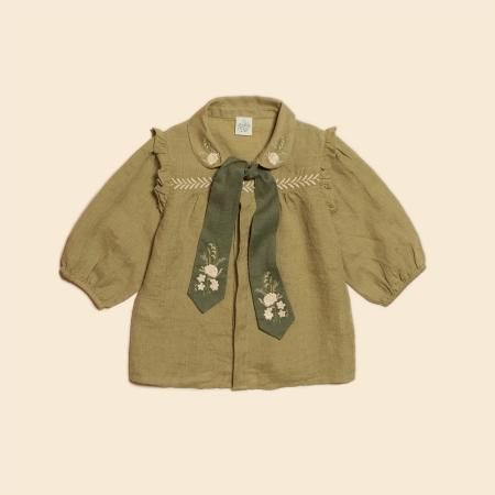 トップス Apolina SALLY BLOUSE 3-5Y LTS Tall Cream Long Sleeve Blouse | Long Tall Sally