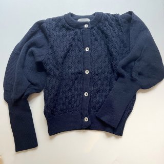 <img class='new_mark_img1' src='https://img.shop-pro.jp/img/new/icons14.gif' style='border:none;display:inline;margin:0px;padding:0px;width:auto;' />LOUISE OPENWORK WOOL CARDIGAN 　midnight FROM SPAIN 