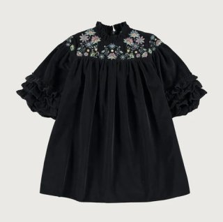 <img class='new_mark_img1' src='https://img.shop-pro.jp/img/new/icons20.gif' style='border:none;display:inline;margin:0px;padding:0px;width:auto;' />SALE!!COCO AULAITNAVY NIGHT EMBROIDERED VELVET DRESS