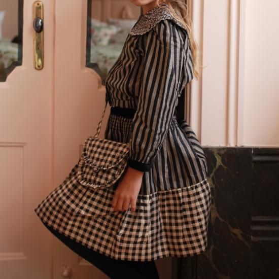 50%SALE!!Bonjour diary CROP SHIRT stripe lurex - SEN_TO_SENCE