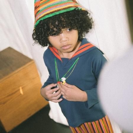 Misha & Puff 水色 スケポン100%ピマコットン Misha and Puff◇ Baby Wrap Set◇ Overcast Circus - MaRiet