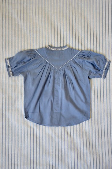 Bonjour diary Essential Blouse ( light blue ) - SEN_TO_SENCE