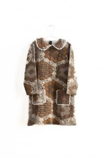 <img class='new_mark_img1' src='https://img.shop-pro.jp/img/new/icons14.gif' style='border:none;display:inline;margin:0px;padding:0px;width:auto;' /> Fish &kids    PATCHWORK DRESS with COLLAR