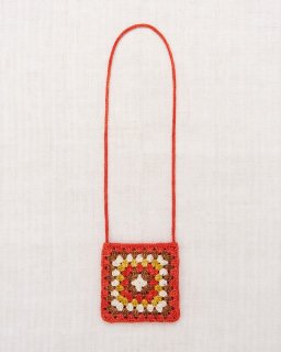 <img class='new_mark_img1' src='https://img.shop-pro.jp/img/new/icons14.gif' style='border:none;display:inline;margin:0px;padding:0px;width:auto;' />LAST 1 MISHA & PUFF  Crochet  Big  Square Bag Red Flame