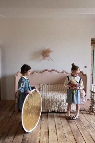 Bonjour diary INES DRESS Vichy blue - SEN_TO_SENCE