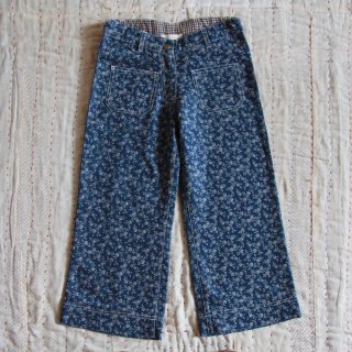 <img class='new_mark_img1' src='https://img.shop-pro.jp/img/new/icons14.gif' style='border:none;display:inline;margin:0px;padding:0px;width:auto;' />Bonjour diary     PANTS Blue denim flower print (212y)