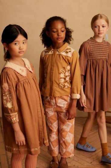 アポリナ　Apolina Bette dress hazel 3-5y APOLINA Bette DressーHazel (2～11y) - SEN_TO_SENCE