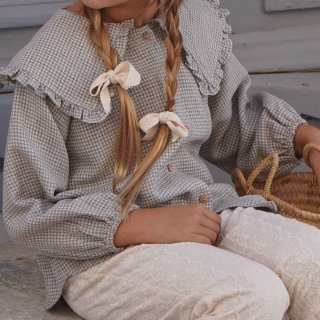 <img class='new_mark_img1' src='https://img.shop-pro.jp/img/new/icons14.gif' style='border:none;display:inline;margin:0px;padding:0px;width:auto;' />HOUSE OF PALOMA Theodora Blouse(dove houndstich)