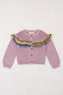 <img class='new_mark_img1' src='https://img.shop-pro.jp/img/new/icons14.gif' style='border:none;display:inline;margin:0px;padding:0px;width:auto;' />LAST 1MISHA & PUFF Crochet Joya Cardigan - Plum Petal