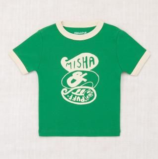 <img class='new_mark_img1' src='https://img.shop-pro.jp/img/new/icons14.gif' style='border:none;display:inline;margin:0px;padding:0px;width:auto;' />MISHA & PUFF     Groovy Paisley Ringer Tee -Bottle Green