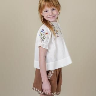 <img class='new_mark_img1' src='https://img.shop-pro.jp/img/new/icons14.gif' style='border:none;display:inline;margin:0px;padding:0px;width:auto;' />LALI KIDS     Luna  Top   in  Opaline  Linen    From USA