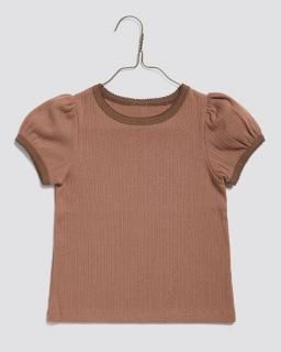 <img class='new_mark_img1' src='https://img.shop-pro.jp/img/new/icons14.gif' style='border:none;display:inline;margin:0px;padding:0px;width:auto;' />Little cottons    Organic Pointelle T-shirt Cinnamon