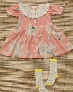 <img class='new_mark_img1' src='https://img.shop-pro.jp/img/new/icons14.gif' style='border:none;display:inline;margin:0px;padding:0px;width:auto;' />Bonjour diary   Tunique  WITH  EMB  COLLAR  & Hair clip  Marguerite  crepe✿
