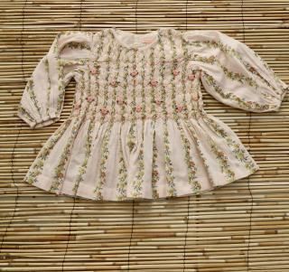 <img class='new_mark_img1' src='https://img.shop-pro.jp/img/new/icons14.gif' style='border:none;display:inline;margin:0px;padding:0px;width:auto;' />Bonjour diary  Blouse  smocks  long  sleeves  Frandole  flower  print  crepe  ✿