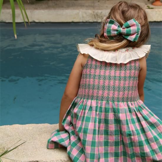 ワンピース Bonjour diary Ibiza top Bonjour diary Ibiza Dress (tropical print)※4y~10y - SEN_TO_SENCE