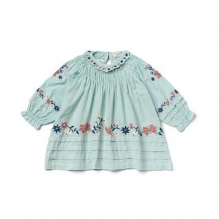 <img class='new_mark_img1' src='https://img.shop-pro.jp/img/new/icons14.gif' style='border:none;display:inline;margin:0px;padding:0px;width:auto;' />LALI Tulip dress ltblue haze (hand embroidary  ) from USA 