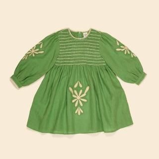 <img class='new_mark_img1' src='https://img.shop-pro.jp/img/new/icons14.gif' style='border:none;display:inline;margin:0px;padding:0px;width:auto;' />ĤϤ APOLINA       NOEMIE DRESS - RETRO GREEN 11y