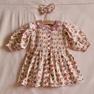 <img class='new_mark_img1' src='https://img.shop-pro.jp/img/new/icons14.gif' style='border:none;display:inline;margin:0px;padding:0px;width:auto;' />Bonjour diary      Tunique with Hairclip ALINE print