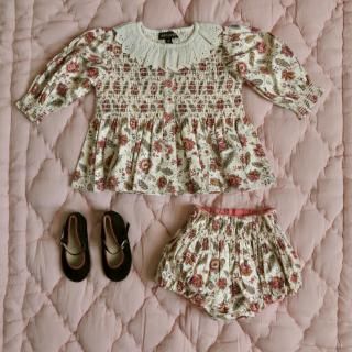 Bonjour diary Baby Set reversible bloomer ALINE print