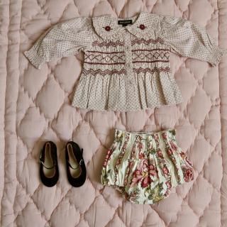 <img class='new_mark_img1' src='https://img.shop-pro.jp/img/new/icons14.gif' style='border:none;display:inline;margin:0px;padding:0px;width:auto;' />LAST 1 Bonjour diary     Baby Set reversible bloomer PINK DOT print
