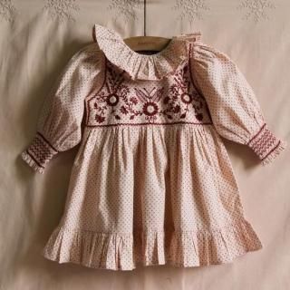 bonjour diary tunic 4y ホワイト×刺繍 bonjour diary tunic 4y ホワイト×刺繍 Bonjour（ボンジュール