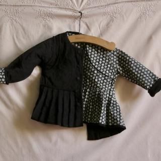 <img class='new_mark_img1' src='https://img.shop-pro.jp/img/new/icons14.gif' style='border:none;display:inline;margin:0px;padding:0px;width:auto;' />LAST 1Bonjour diary   reversible quilted JACKET black baby corduroy(С֥)