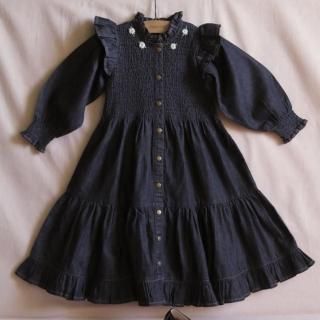 LAST!!Bonjour diary IBIZA dress (black denim) - SEN_TO_SENCE