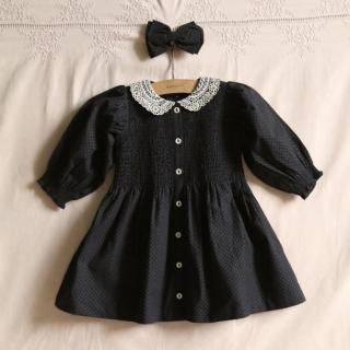 <img class='new_mark_img1' src='https://img.shop-pro.jp/img/new/icons14.gif' style='border:none;display:inline;margin:0px;padding:0px;width:auto;' />ĤϤBonjour diary   Tunique with Hairclip black dot print 