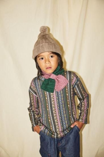 帽子 Misha & Puff / Garter Hat Bark MISHA & PUFF Garter Hat - Brut - SEN_TO_SENCE